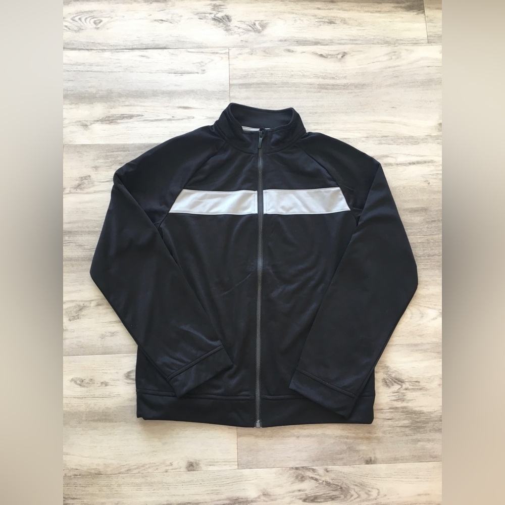 Athletic works Kids Unisex Jacket Black Grey Size XL ( 1 AF)